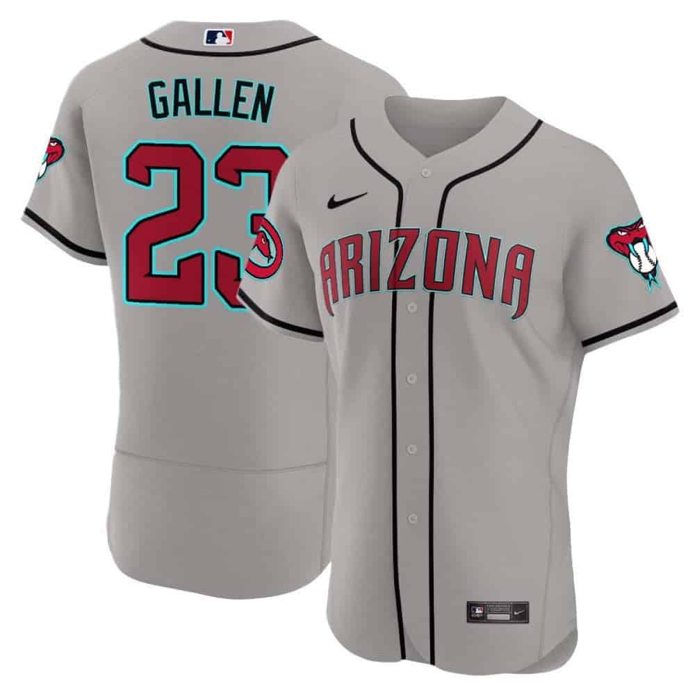 Men Arizona Diamondback #23 Gallen Grey 2024 Nike Flex Base MLB Jersey